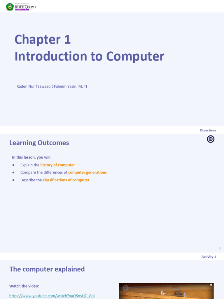 Week 2 - History of Computer - Generation and Classification of ...