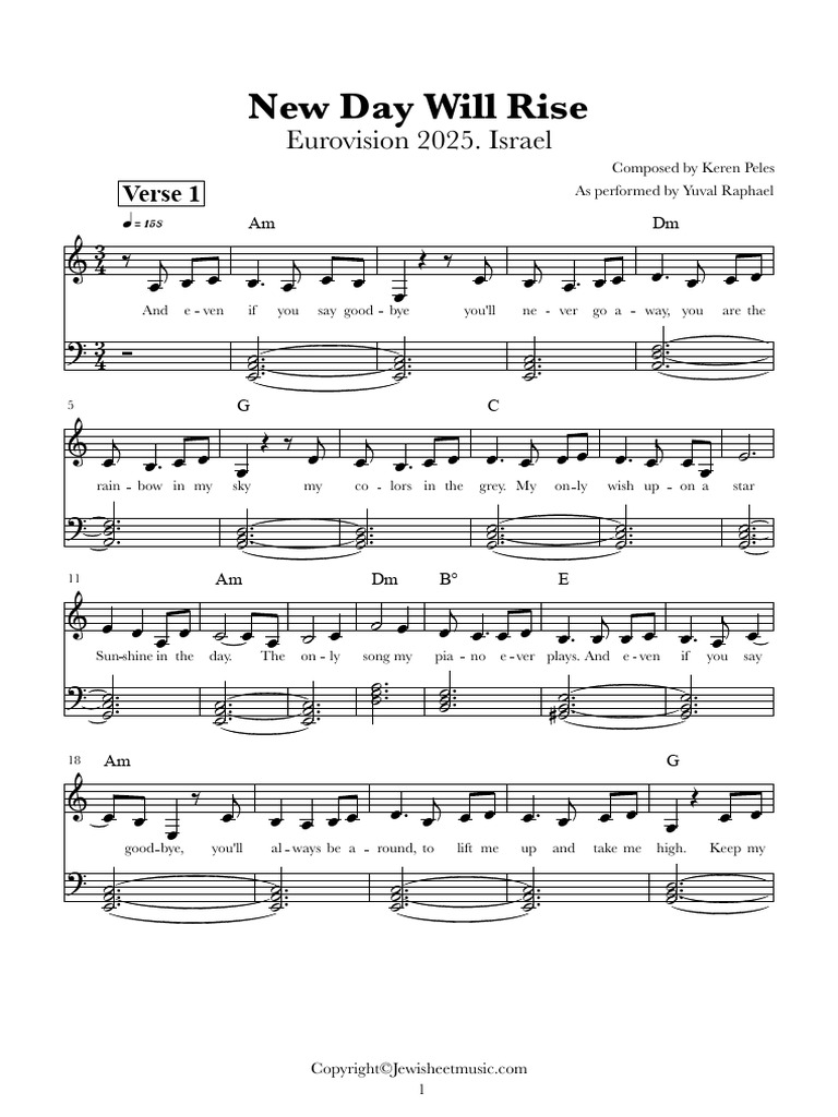New Day Will Rise Sheet Music | PDF