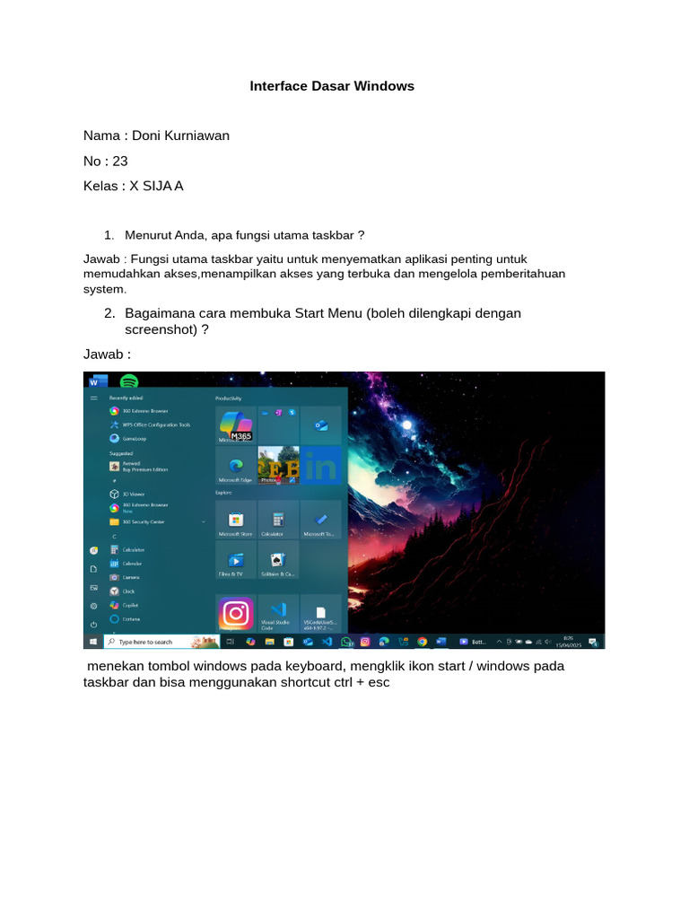 Fungsi dan Penggunaan Interface Windows | PDF