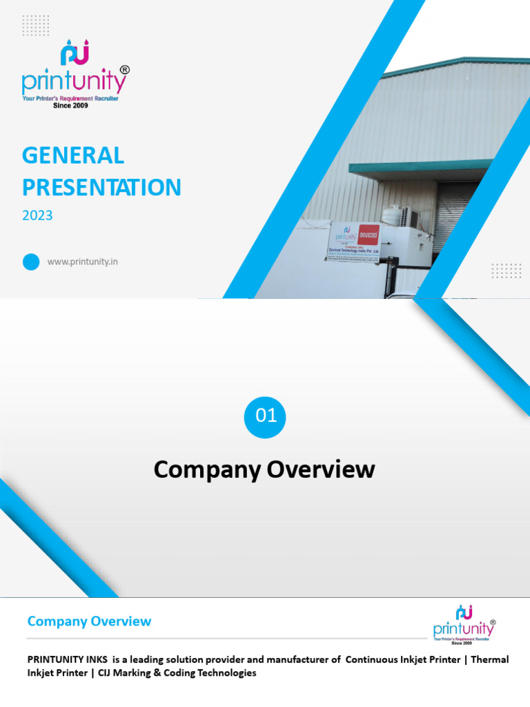 Printunity CIJ & TIJ Solutions Overview | PDF | Power Supply | Printer ...