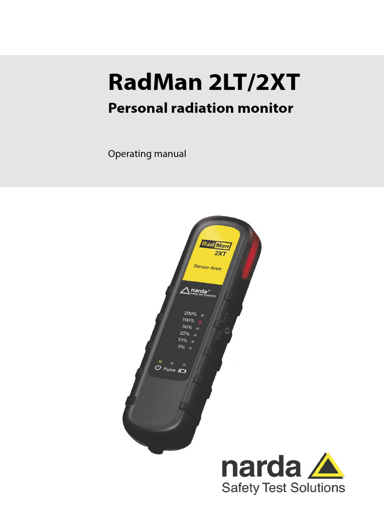 RadMan 2LT/2XT Operating Manual | PDF | Electronics | Electrical ...
