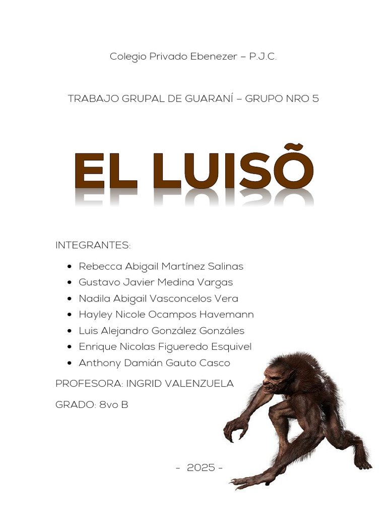 Mitos de Luisón en Guaraní | PDF | Caninos Mitológicos