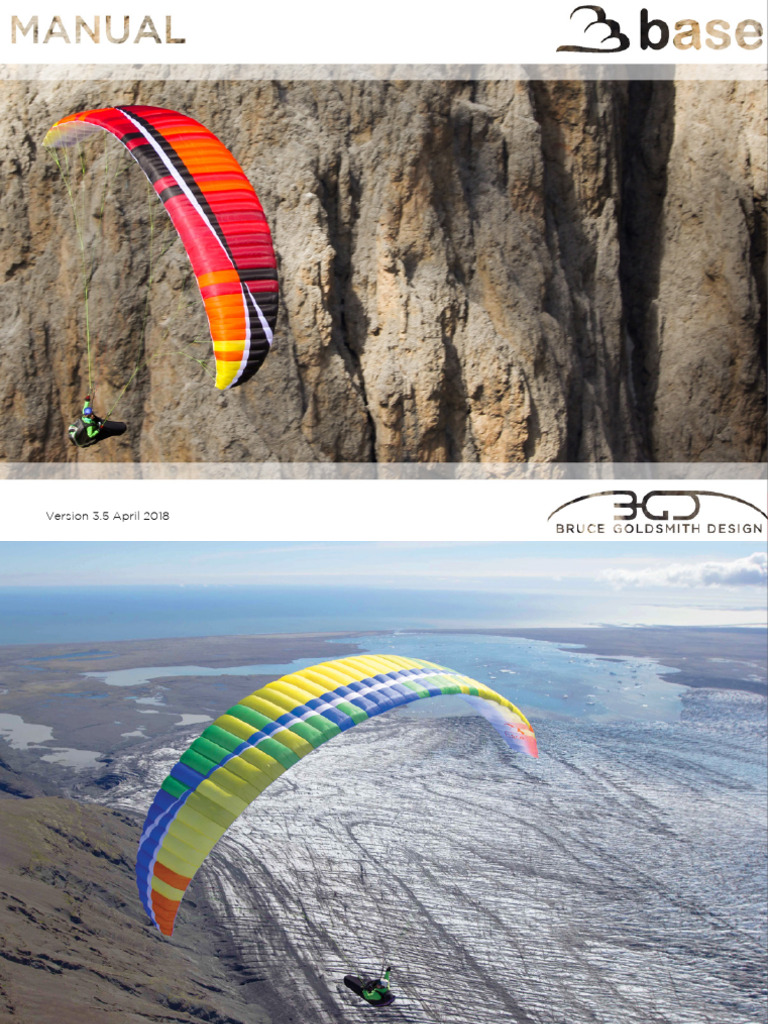 BGD BASE Paraglider Manual 3.5 | PDF | Parachute | Flight