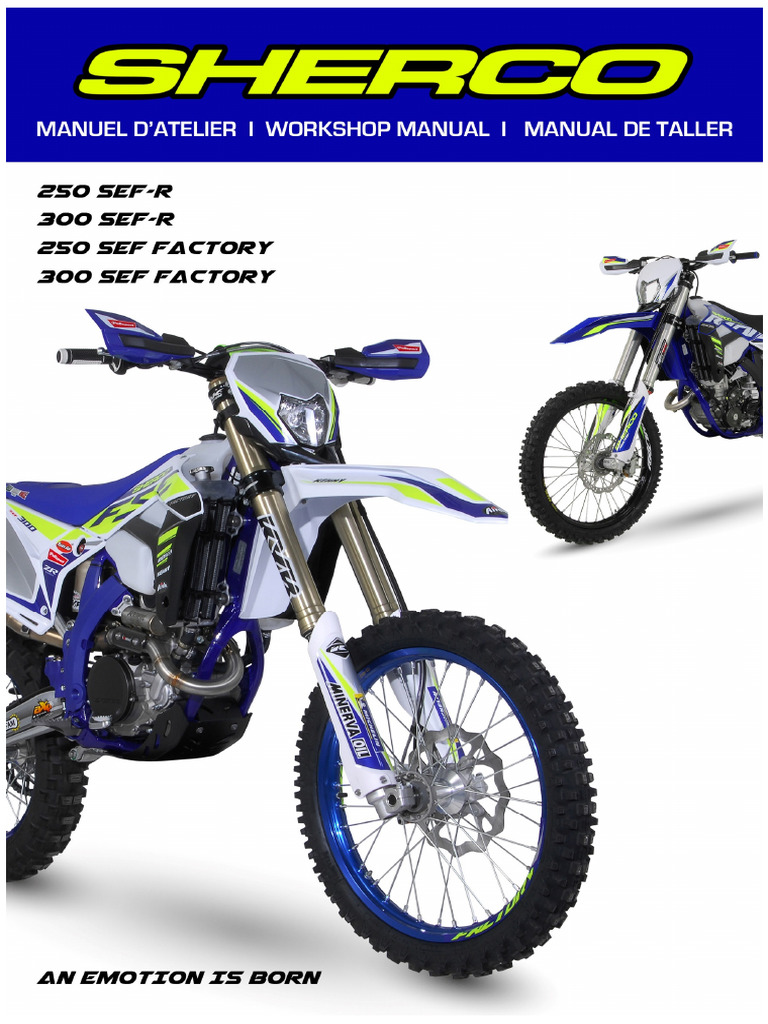 Sherco SEF 250/300 Workshop Manual | PDF | Piston | Engineering