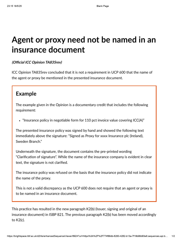 Proxy Naming in Insurance Documents | PDF