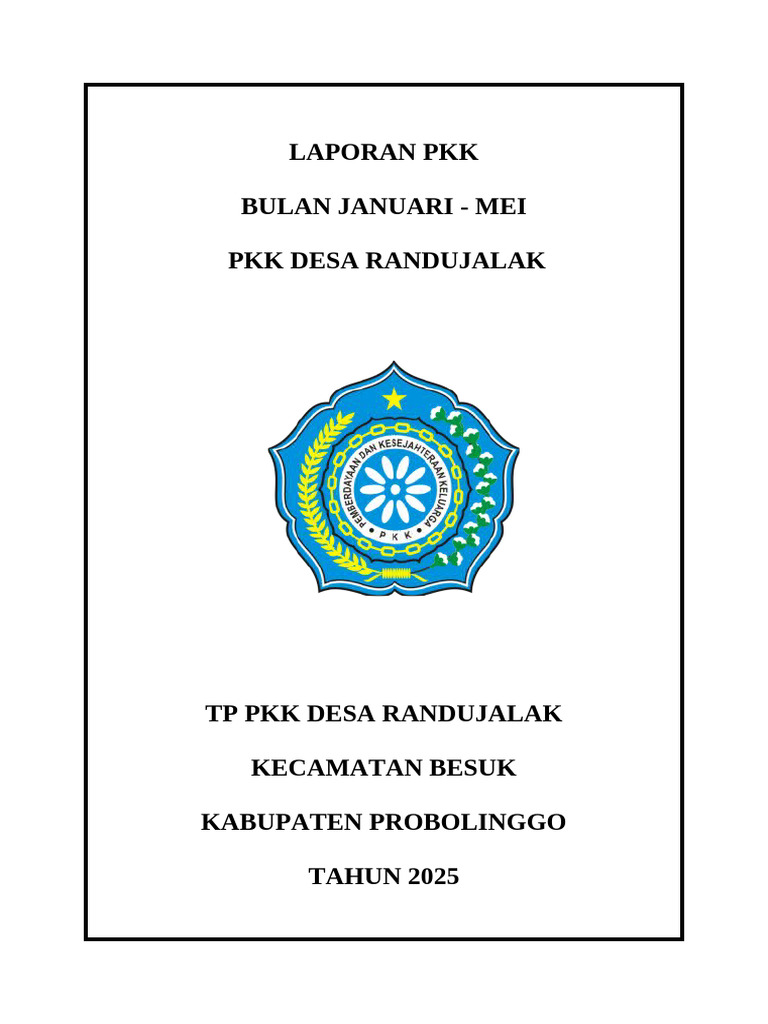 Cover Program Kerja | PDF