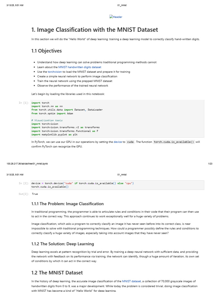 MNIST Image Classification Guide | PDF | Deep Learning | Accuracy And ...