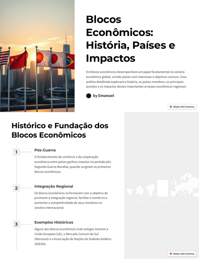 Blocos Econômicos: História e Impactos | PDF | Integração regional ...