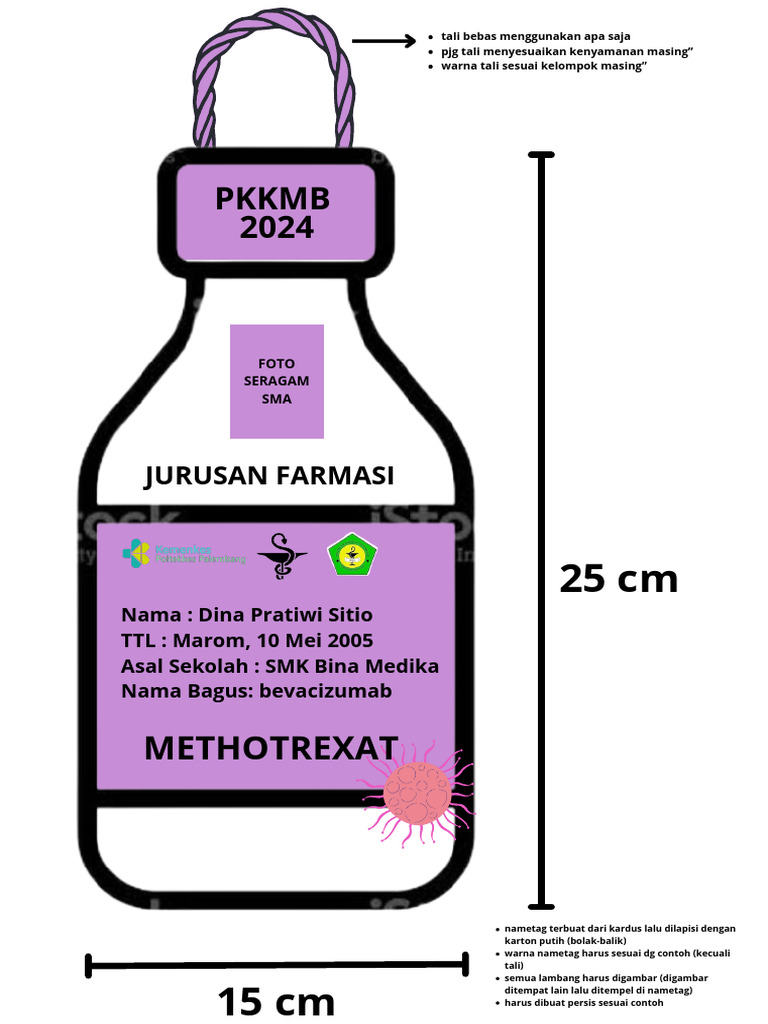 Desain Name Tag PKKMB 2024 | PDF