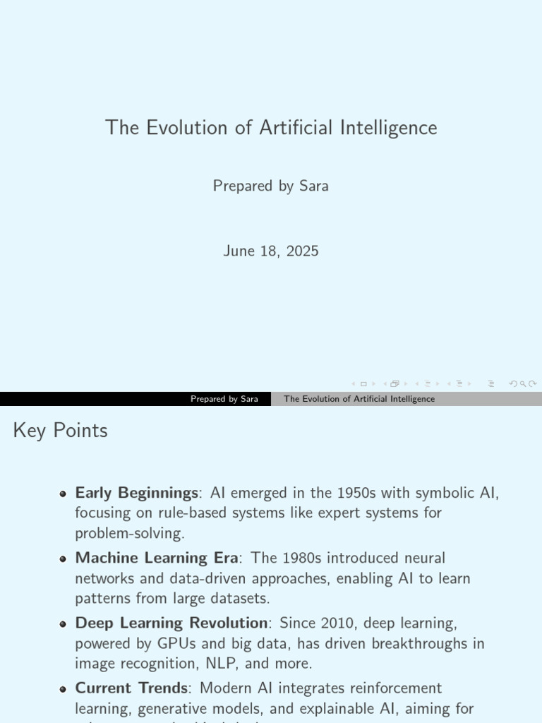 History and Trends in AI Development | PDF