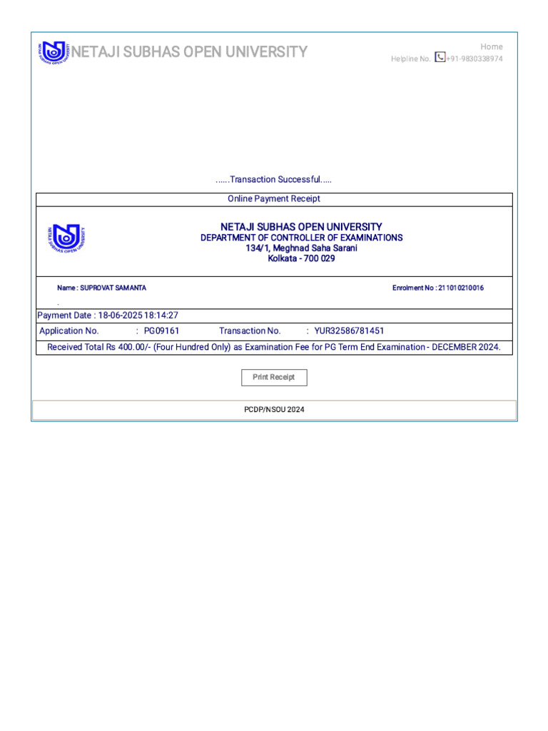 Nsou Examination Portal | PDF