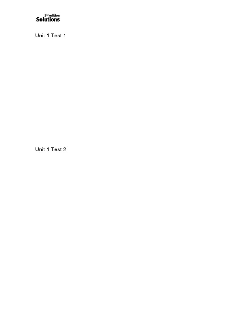 Elementary Test Answer Keys | PDF