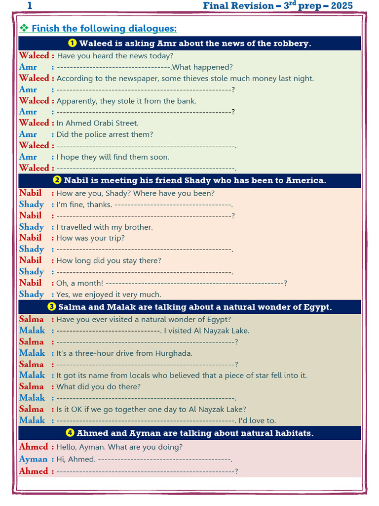 Dialogue Completion Exercises | PDF | Renewable Energy | Climate Change