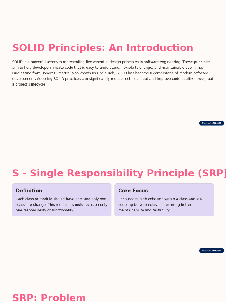 Understanding SOLID Principles by Uncle Bob | PDF | Interface ...