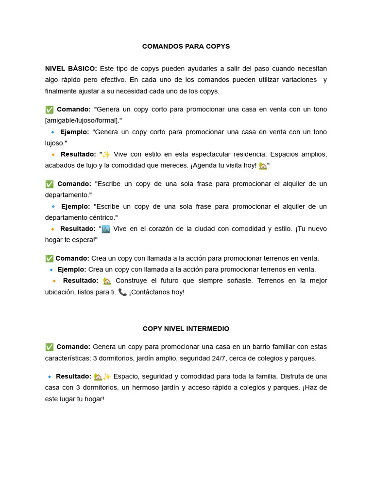 Comandos para Chat GPT | PDF