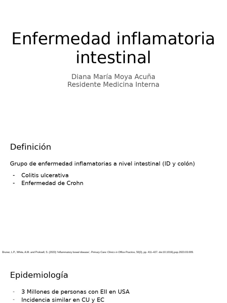 Fisiopatología y Tratamiento de EII | PDF | Gastroenterology ...