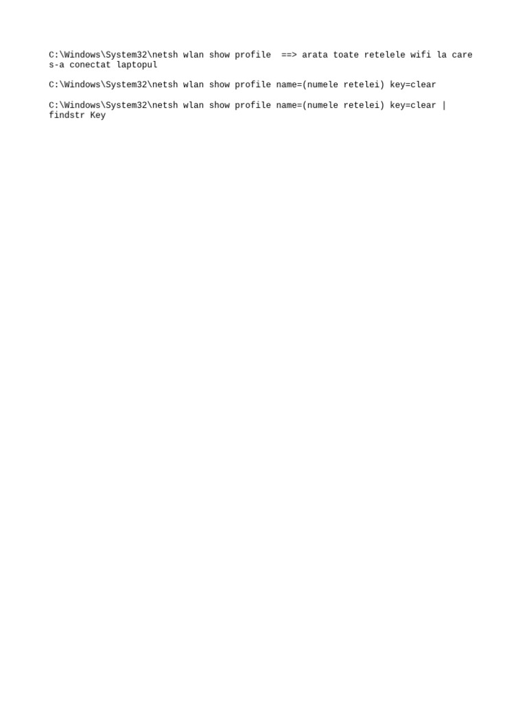 commande cmd code wifi