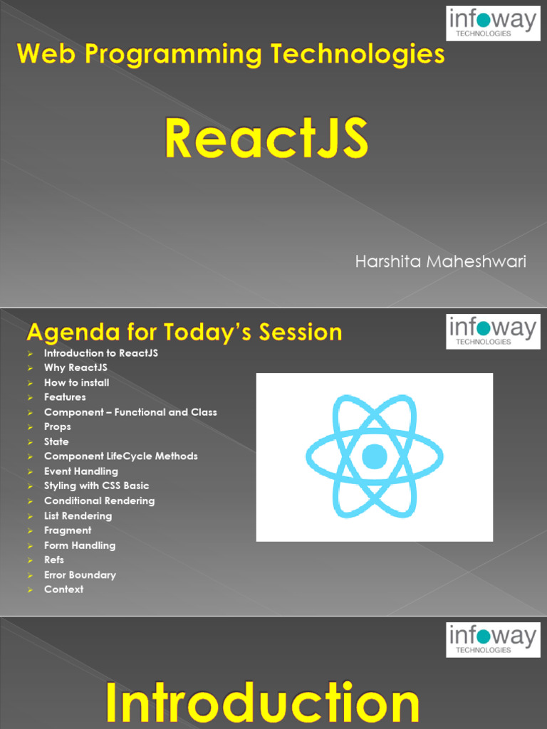 Introduction to ReactJS Components | PDF | Document Object Model | Java ...