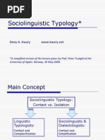 Sociolinguistic Typology