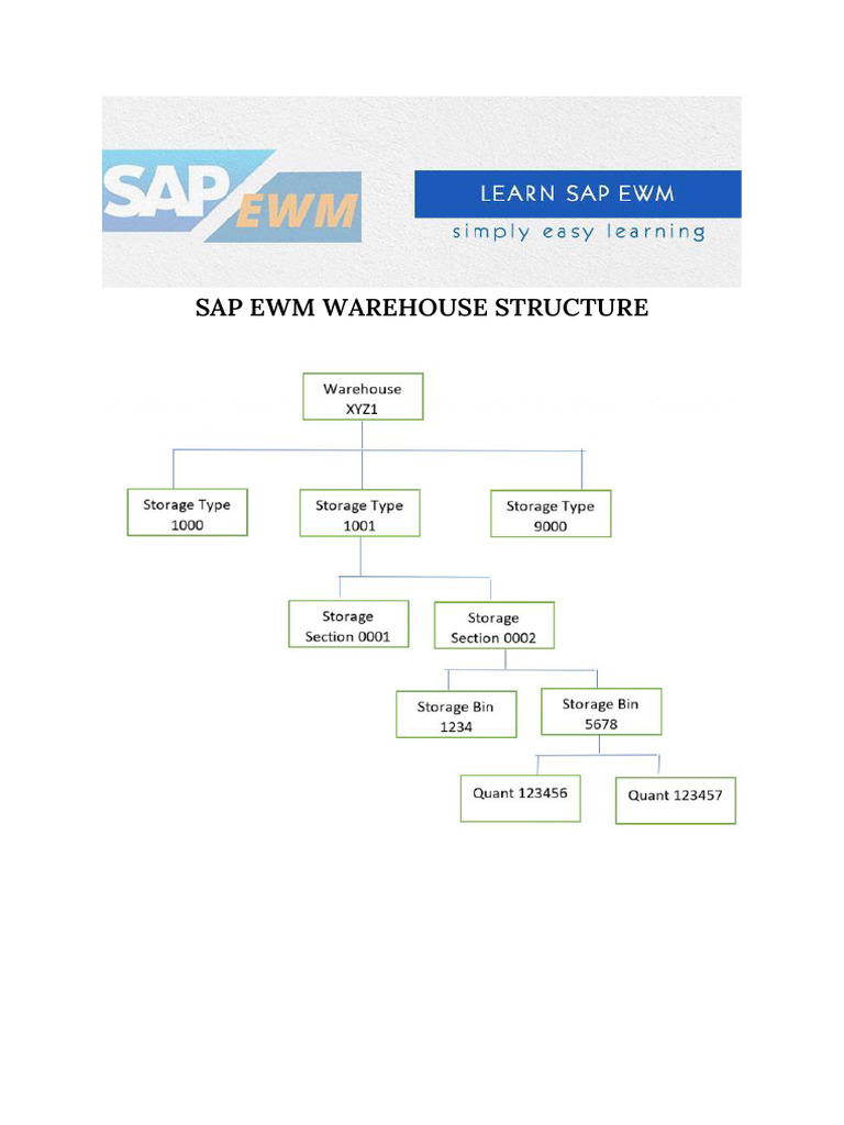 SAP EWM Warehouse Structure Overview | PDF | Warehouse | Logistics