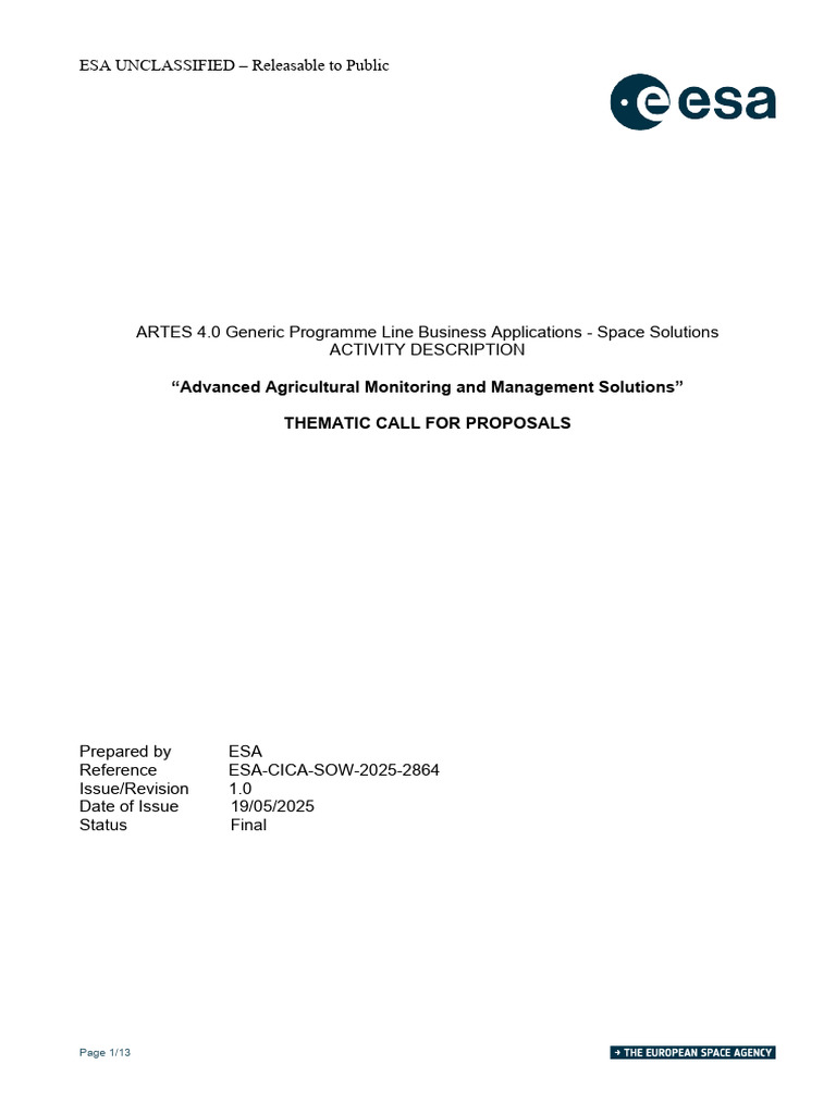 Advanced Agri-Monitoring Solutions Call | PDF | Agriculture | Soil