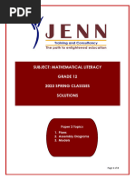 Grade 12 Maps and Plans in Maths Lit | PDF | Length | Parking
