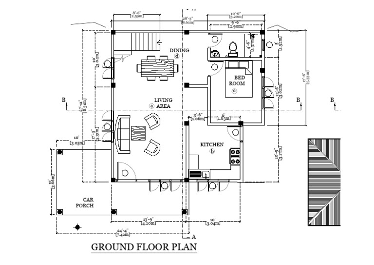 Ground Floor Plan Dimensions and Layout | PDF