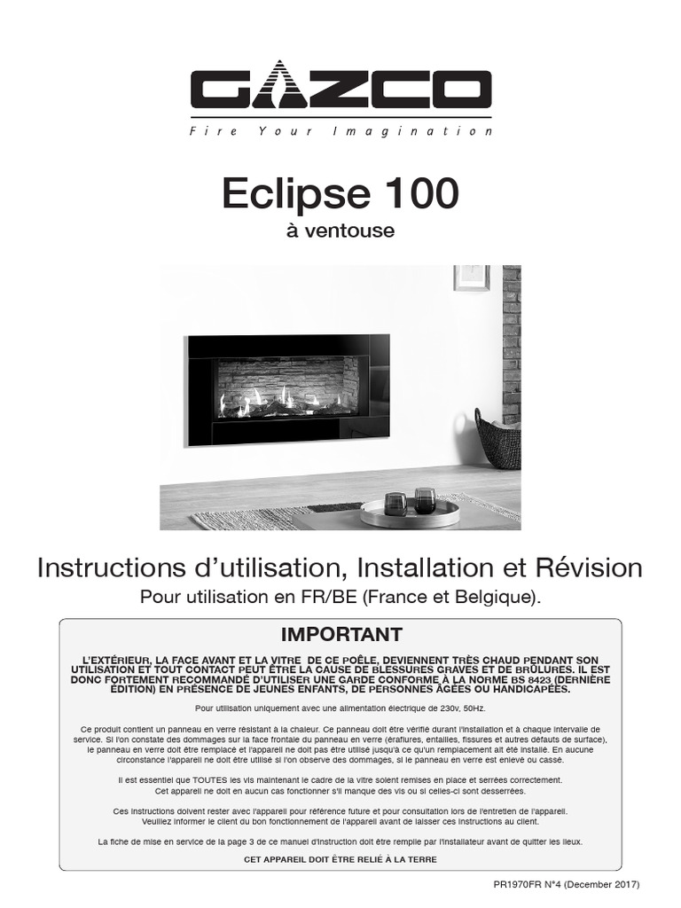 Manuel d'utilisation Brûleur Eclipse 100 | PDF | Télécommande ...