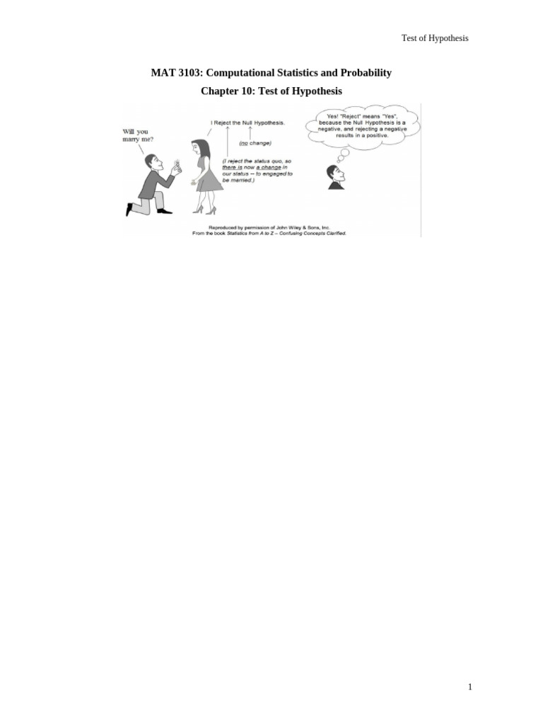 Hypothesis Testing in Statistics Examples | PDF | Statistical Analysis ...