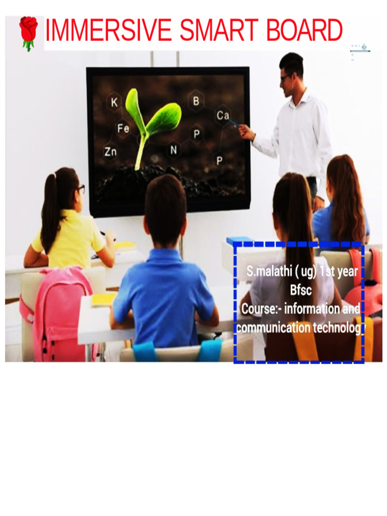 Immersive Smart Board Overview | PDF | Augmented Reality | Virtual Reality