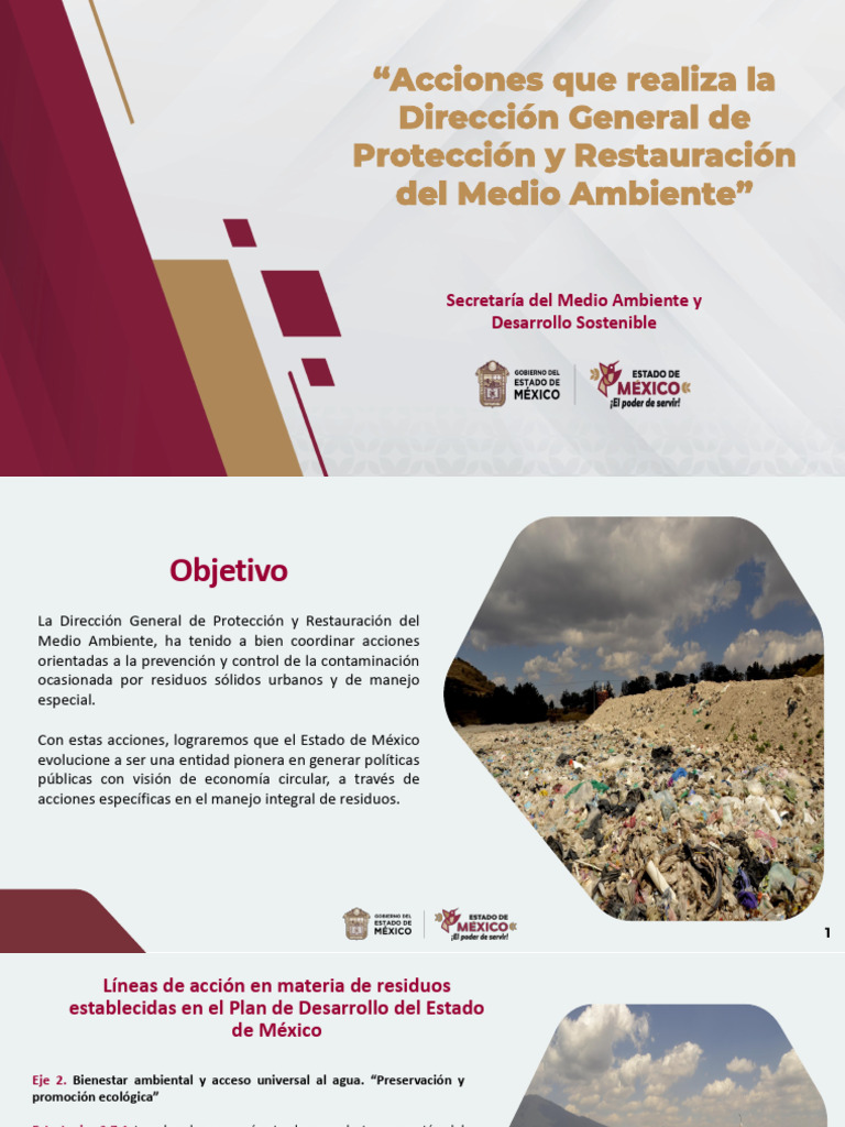 Acciones para el Manejo de Residuos en Edomex | PDF | Residuos ...
