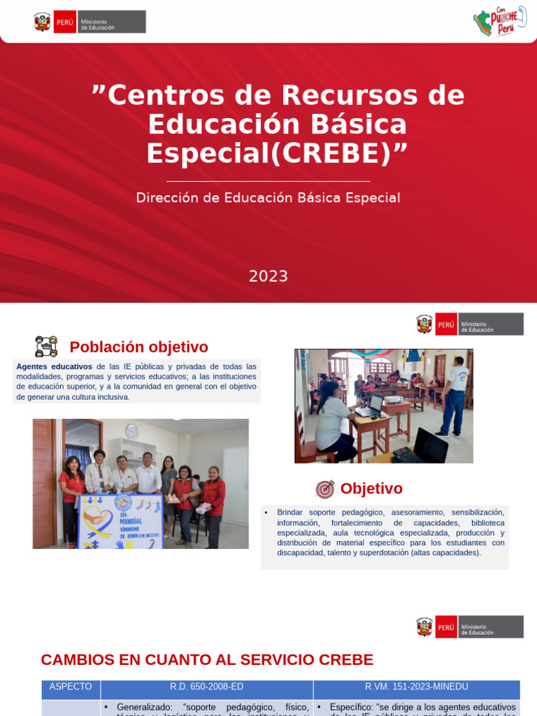 Sobre Crebe 111223 | PDF | Enseñando | Dotamiento intelectual