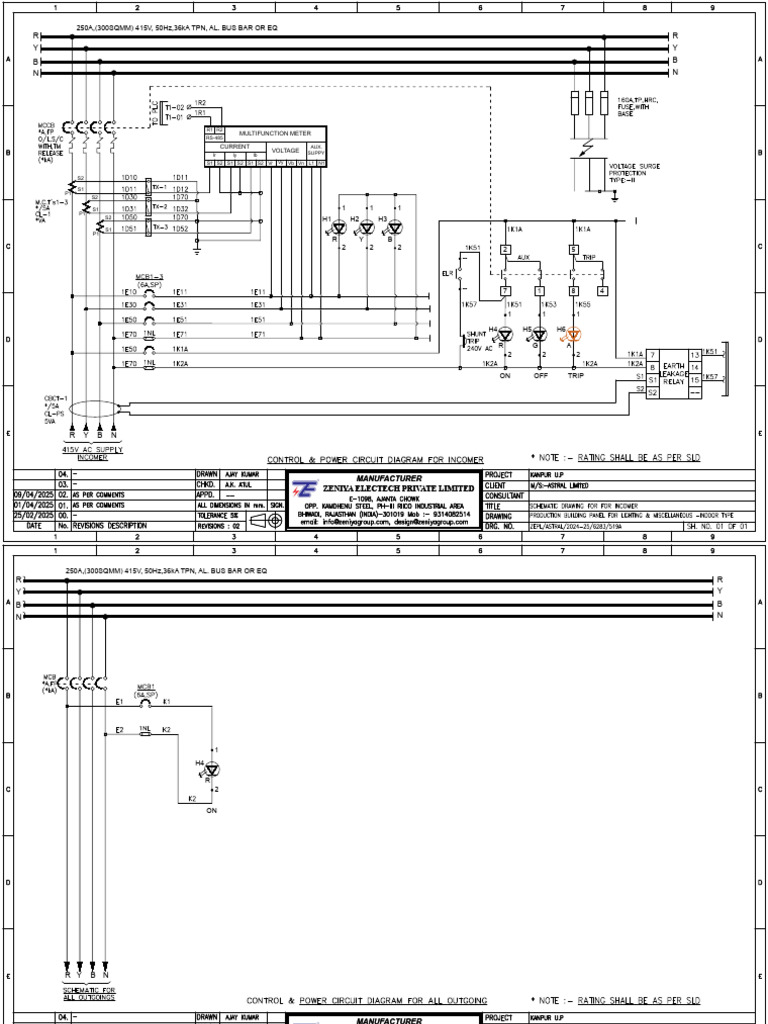 Production Building Panel For Lighting & Miscellaneous | PDF ...