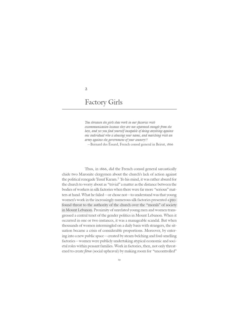 Akram F. Khater Factory Girls | PDF | Lebanon | Druze