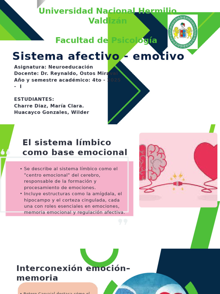 Sistema límbico y emociones en neuroeducación | PDF | Las emociones ...