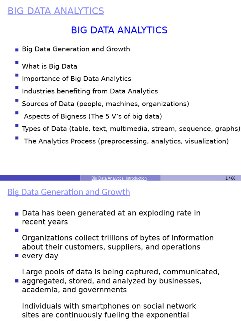 Big Data Analytics Overview | PDF | Machine Learning | Analytics