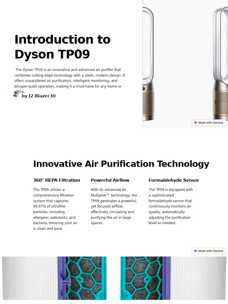 Dyson TP09 Air Purifier Overview | PDF | Air Pollution | Pollution