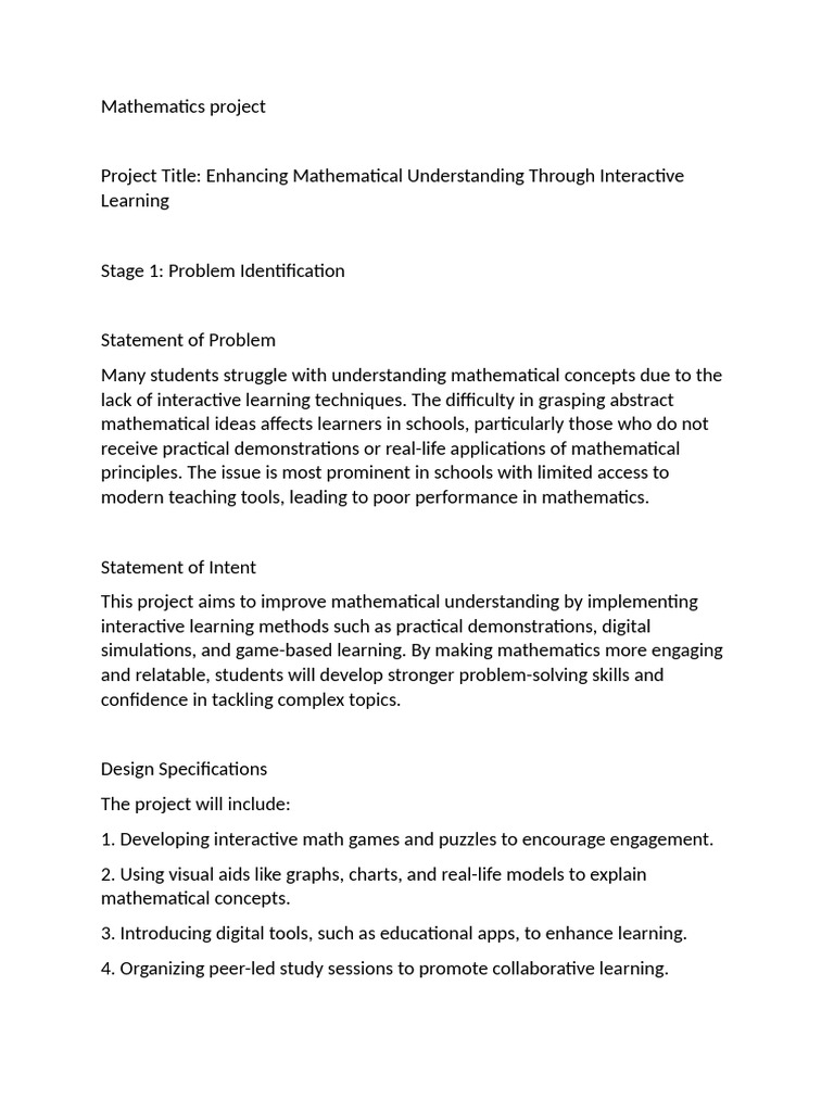 Interactive Learning for Math Mastery | PDF | Mathematics | Learning