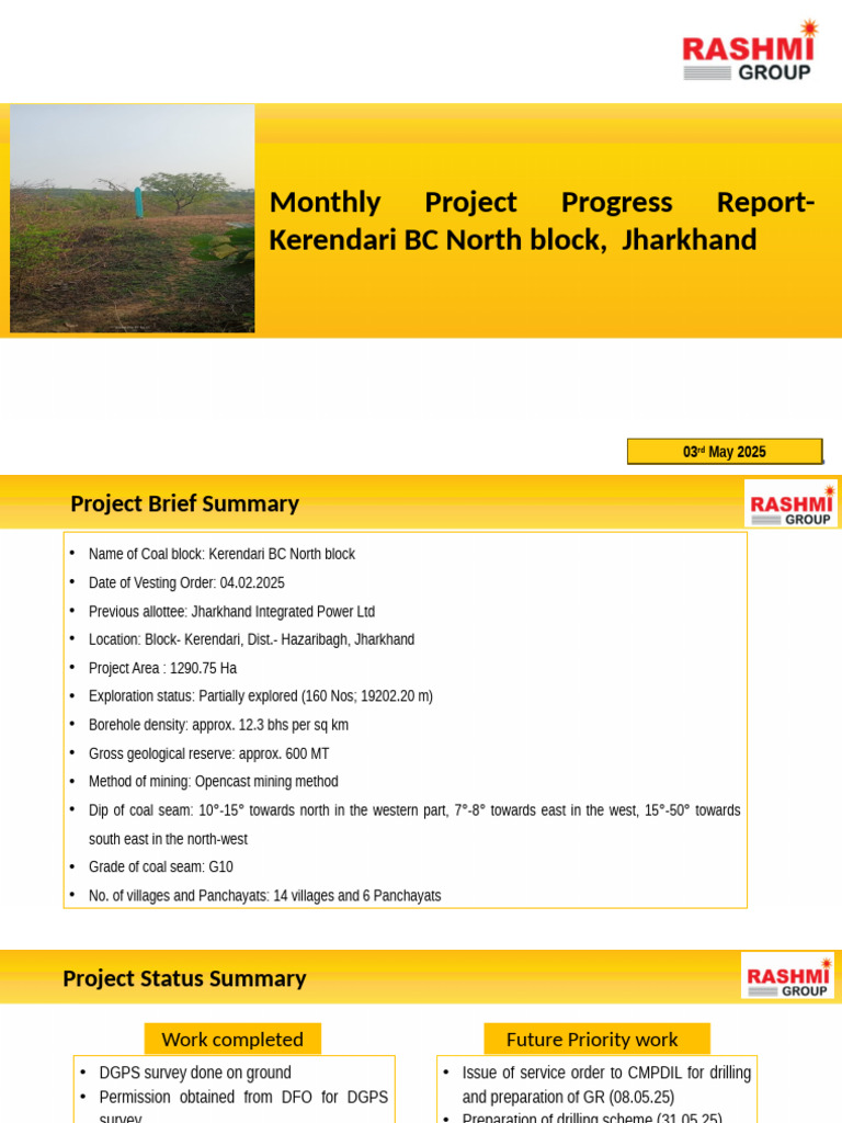 Kerendari BC North Block Progress Report | PDF | Oil Well