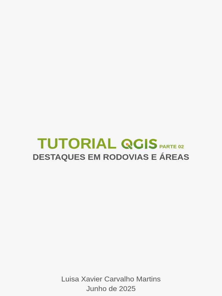 Tutorial - QGIS (Parte 2) | PDF | Janela (informática) | Geografia
