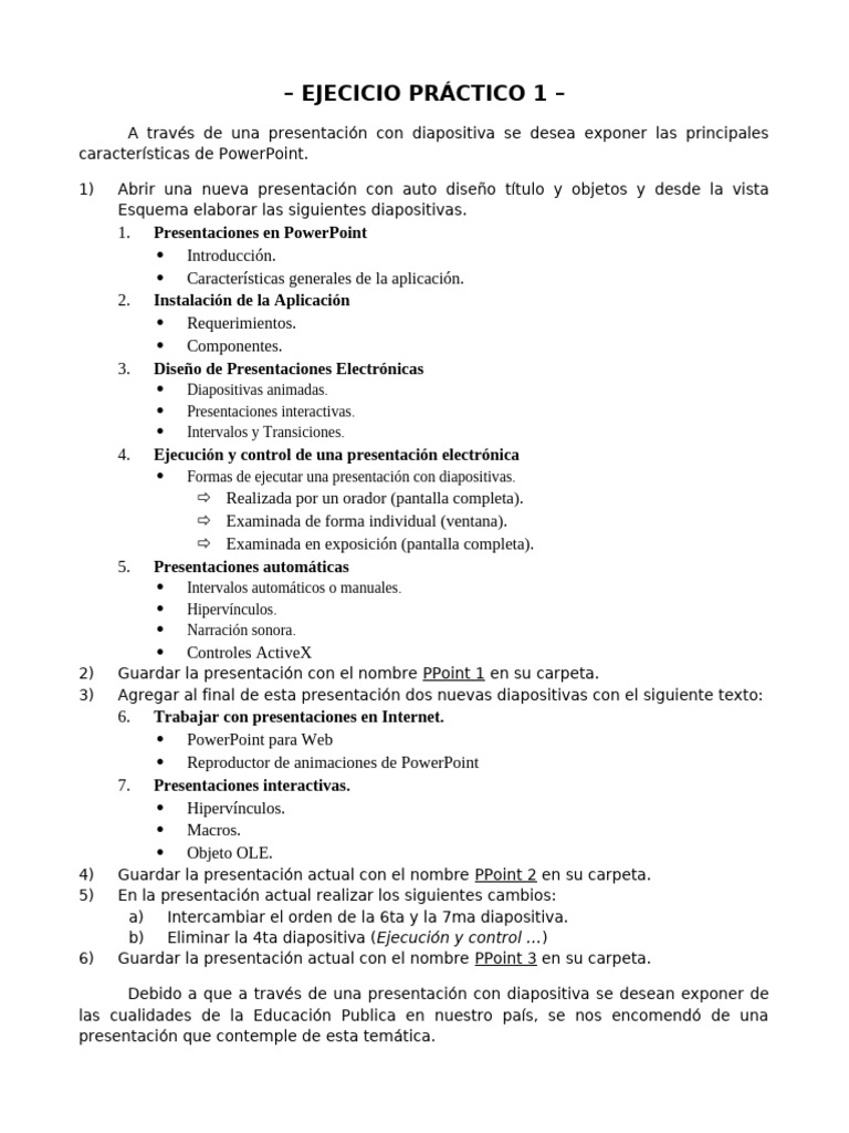 Practica 1 | PDF | Microsoft PowerPoint