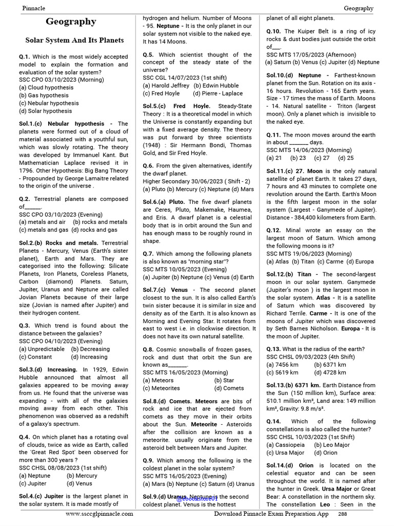 Equatorial Region in Marathi Explained | PDF | Planets | Solar System