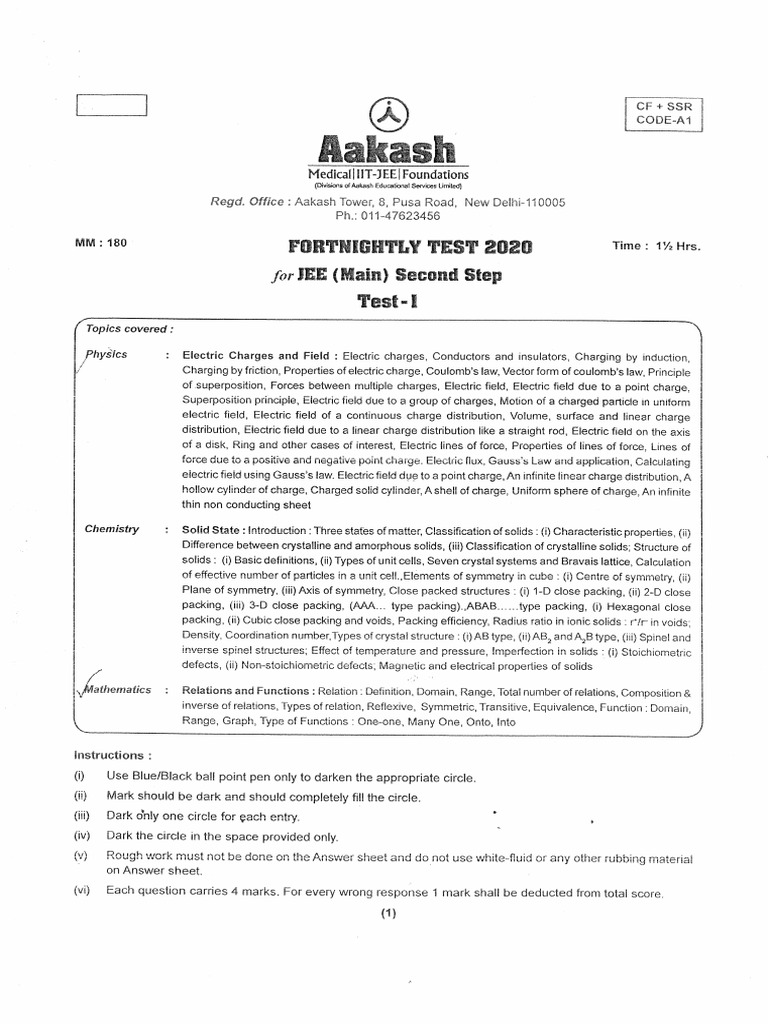 Question Paper ER01 09 PT01 | PDF