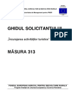 Ghidul Solicitantului Masura 313 Februarie 2011