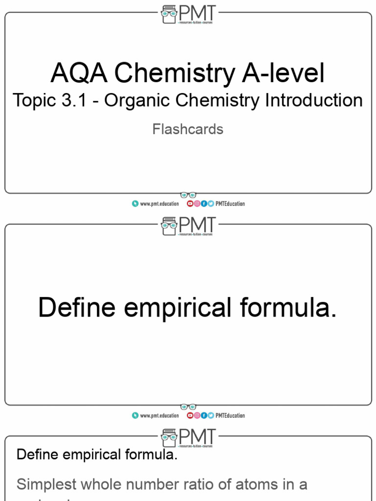 Organic Chemistry Flashcards Overview | PDF | Isomer | Functional Group