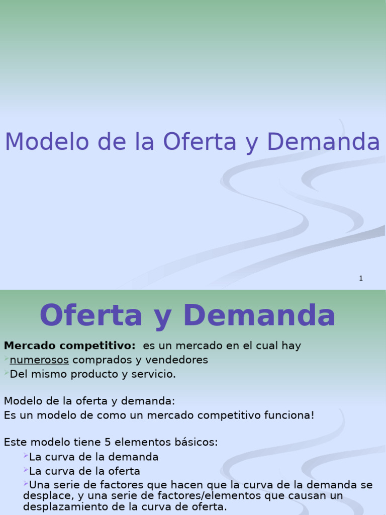 Modelos de Oferta y Demanda Explicados | PDF | Oferta y demanda ...
