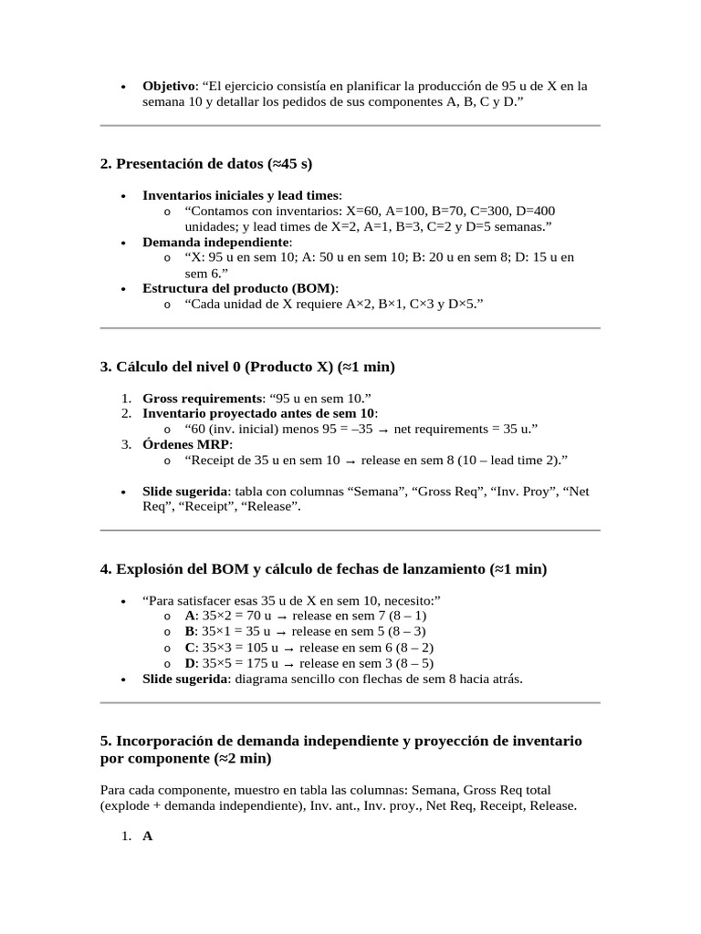 Pauta Cris MRP | PDF