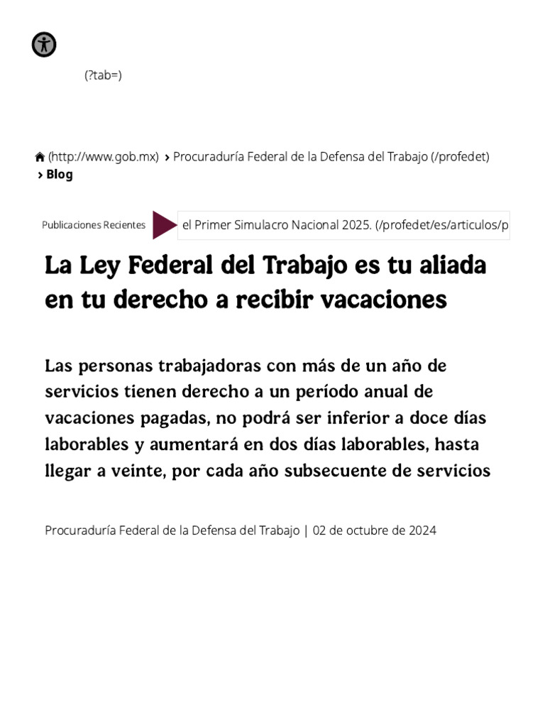 La Ley Federal Del Trabajo Es Tu Aliada en Tu Derecho A Recibir ...