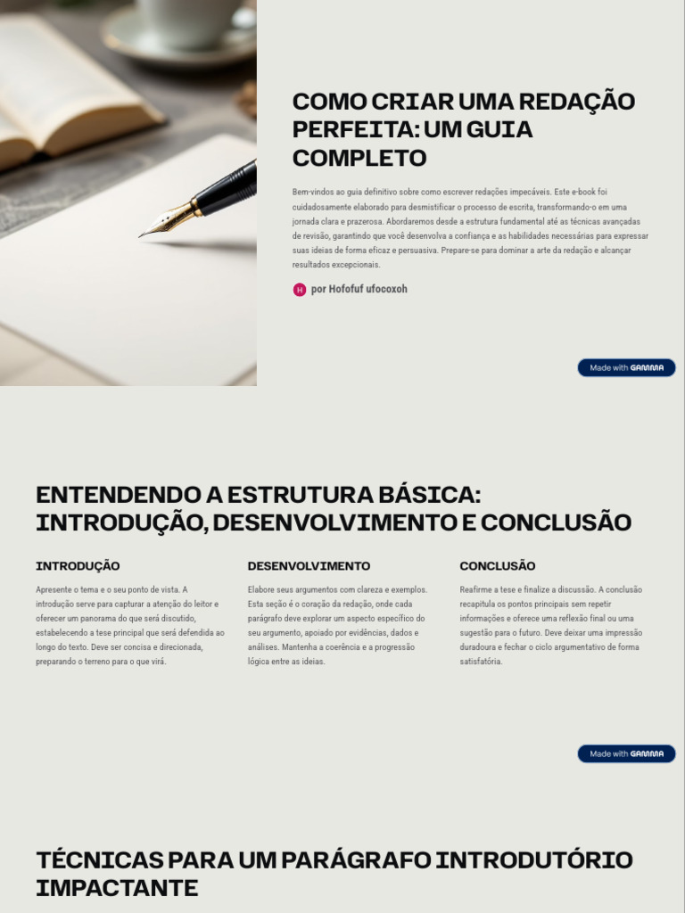 Como Criar Uma Redacao Perfeita Um Guia Completo | PDF | Revisão ...