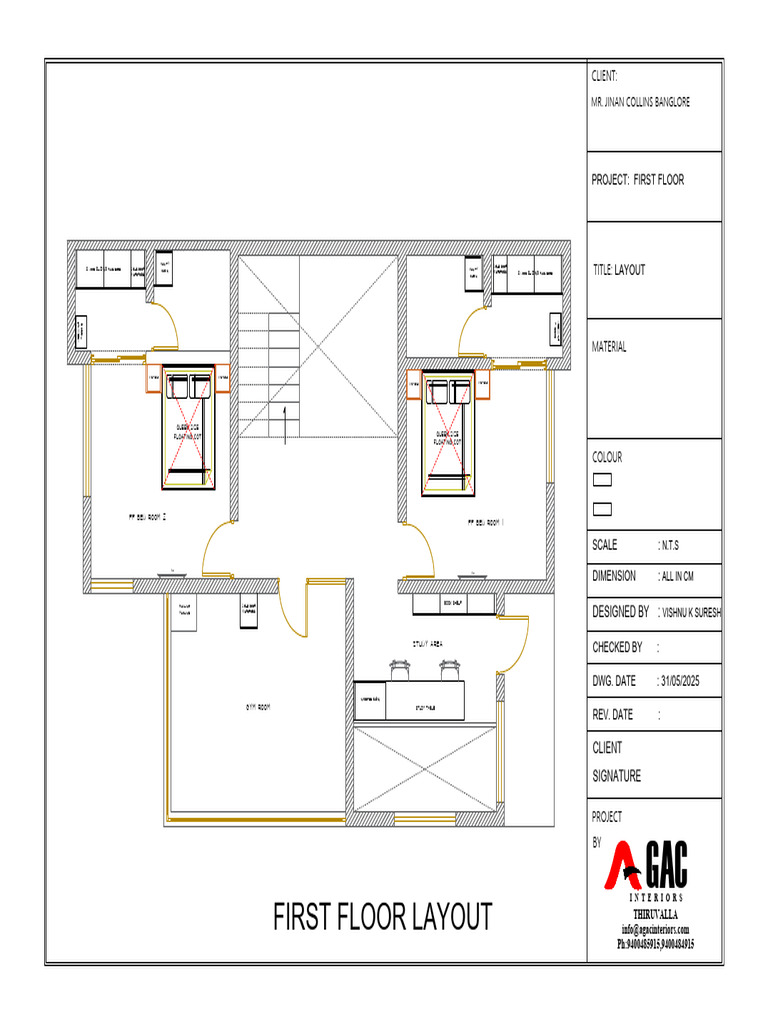 First Floor Layout for Jinan Collins | PDF | Furniture